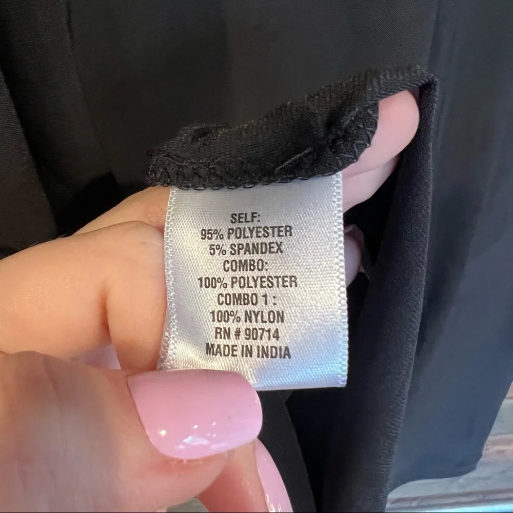 Floral Beaded Shift Dress Black | MSK - Picture 7 of 7